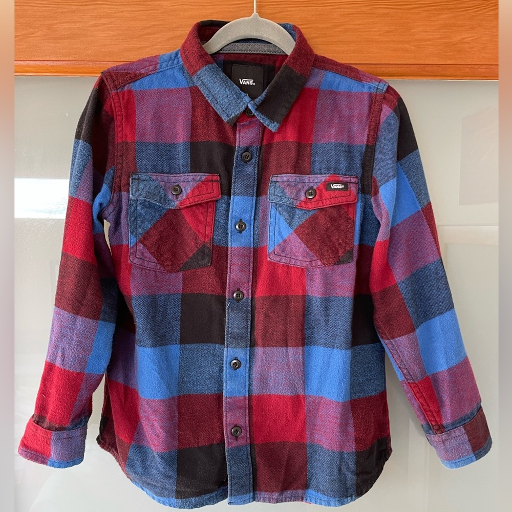 Vans flannel / boys size 7